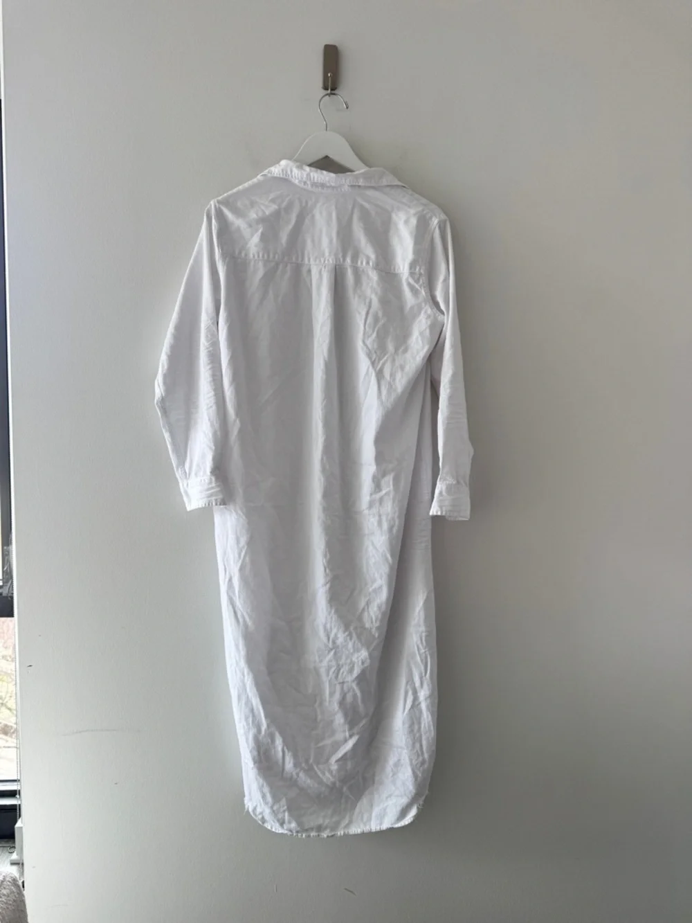 FRANK & EILEEN Rory White Maxi Shirtdress S - Picture 4 of 7